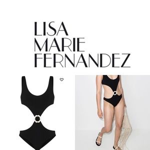 Lisa Marie Fernandez
floral-buckle cut-out swimsuit
